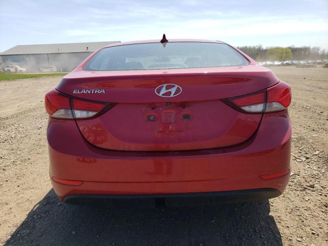  HYUNDAI ELANTRA 2014 Червоний