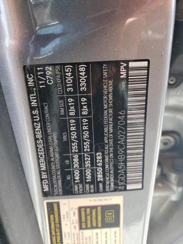 2012 MERCEDES-BENZ ML 350 4MATIC
