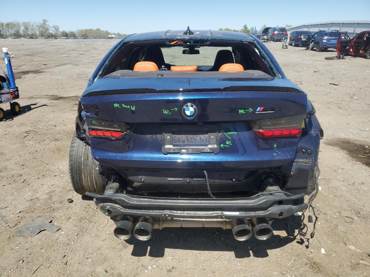 2022 BMW M3 Competition VIN: WBS43AY05NFL68593 Lot: 53489645