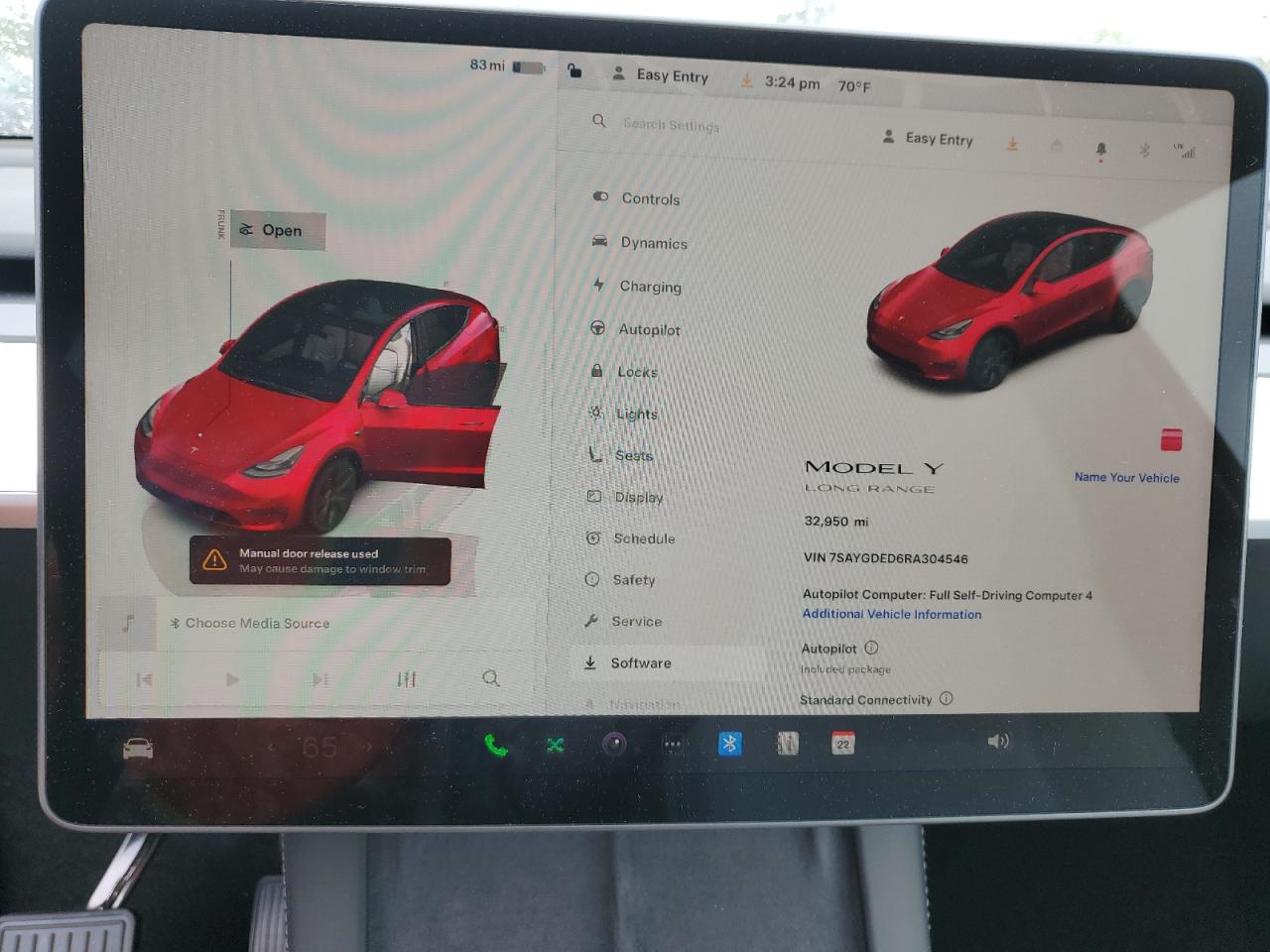 2024 Tesla Model Y VIN: 7SAYGDED6RA304546 Lot: 54132525