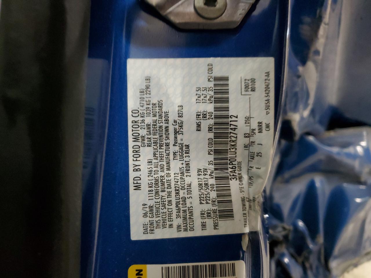 Buy 2019 Ford Fusion Se 3FA6P0LU3KR****** from USA Auctions Buy 2019 Ford Fusion Se 3FA6P0LU3KR****** from USA Auctions