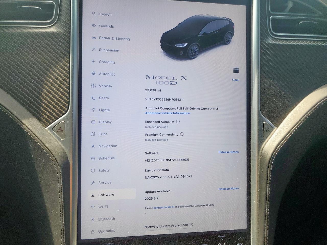 2017 Tesla Model X VIN: 5YJXCBE29HF054311 Lot: 53548315