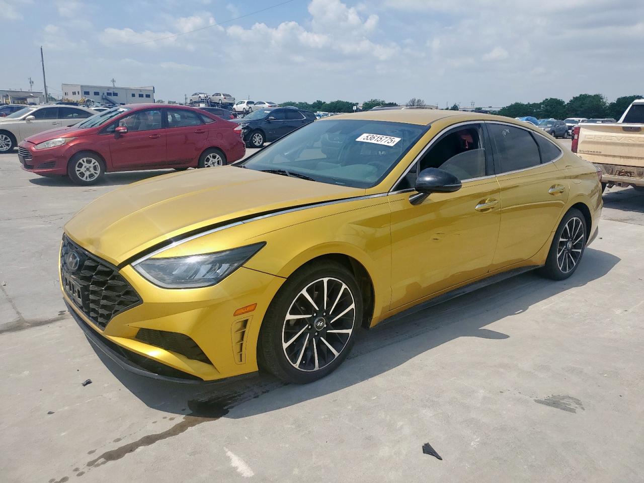 2020 Hyundai Sonata Sel Plus на продаже в Grand Prairie, TX - Side