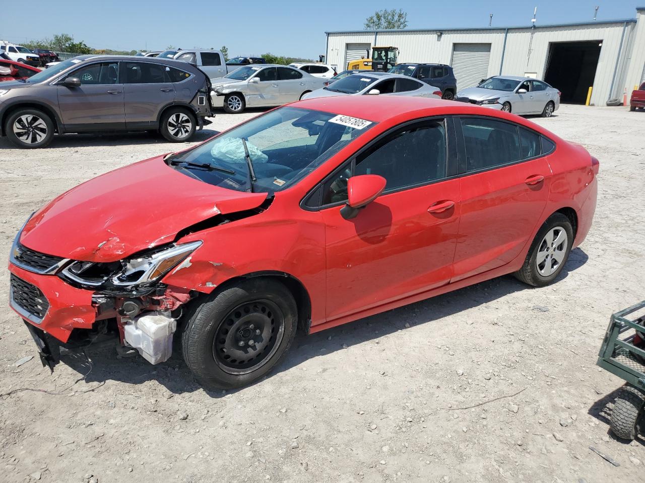 2017 Chevrolet Cruze Ls en Venta en Kansas City, KS - Front End
