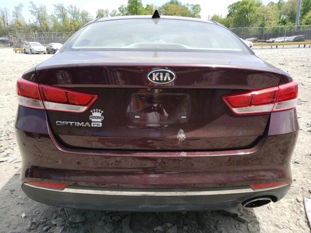 Sedans KIA OPTIMA 2016 Burgundy