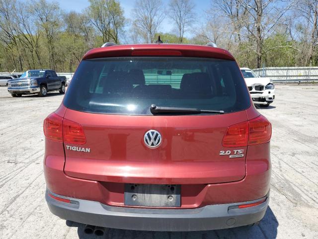  VOLKSWAGEN TIGUAN 2014 Czerwony
