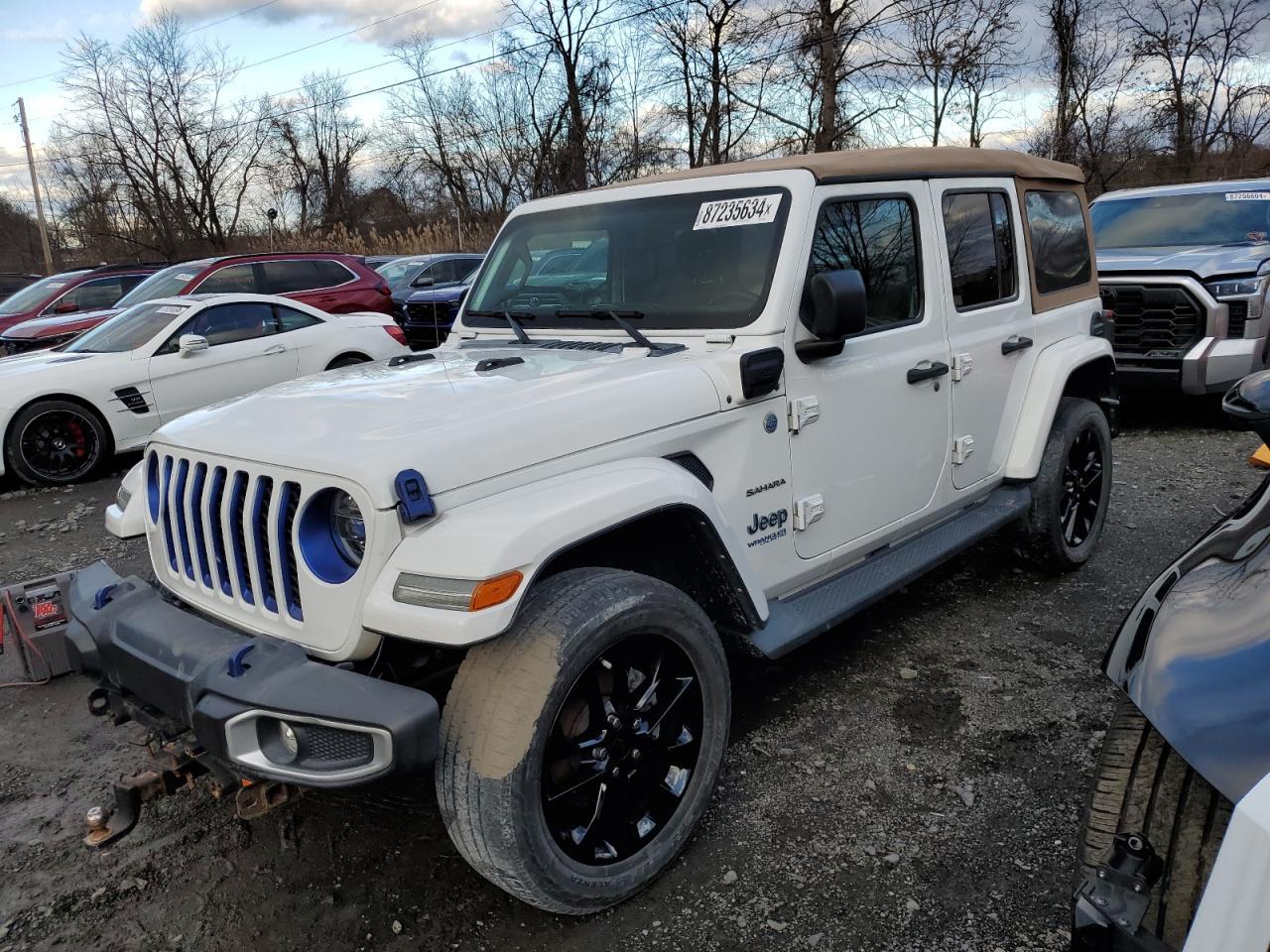 2021 Jeep Wrangler Unlimited Sahara 4Xe zu verkaufen in Marlboro, NY - Water/Flood