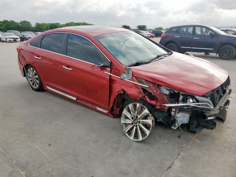  HYUNDAI SONATA 2017 Красный