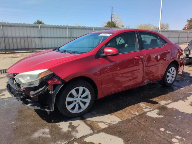  TOYOTA COROLLA 2015 Czerwony