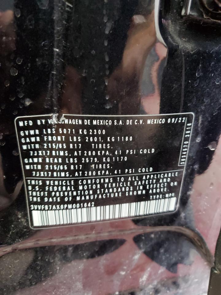 2023 Volkswagen Tiguan S VIN: 3VVFB7AX8PM001642 Lot: 54483645