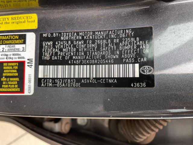 2011 TOYOTA CAMRY BASE