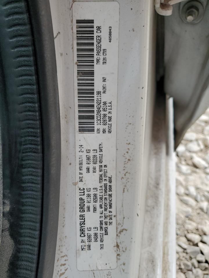 2014 Dodge Avenger Se VIN: 1C3CDZAB4EN221198 Lot: 53299095