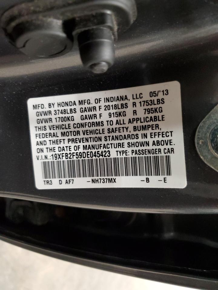 2013 Honda Civic Lx VIN: 19XFB2F59DE045423 Lot: 54731025