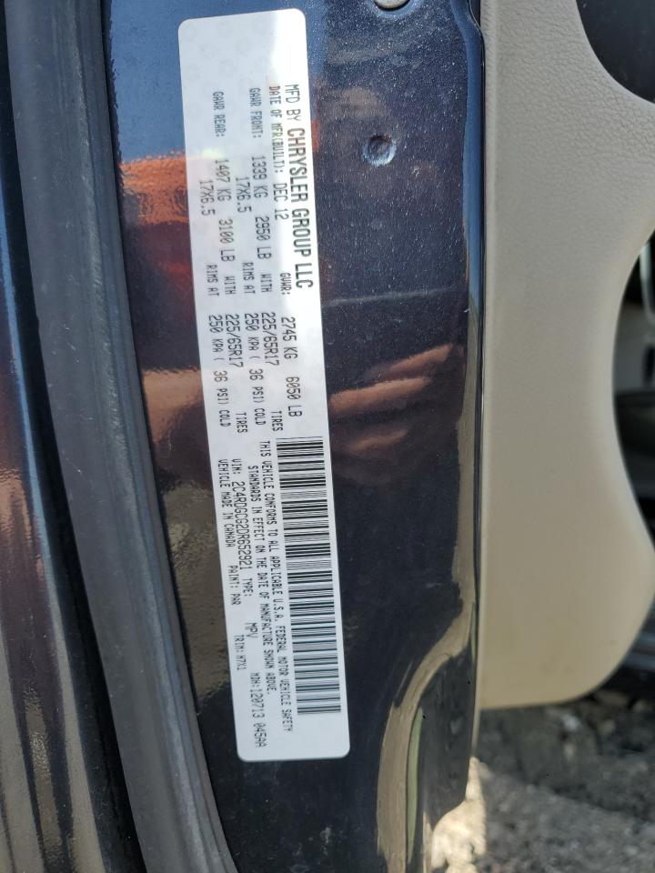 2013 Dodge Grand Caravan Sxt VIN: 2C4RDGCG2DR652921 Lot: 53872275