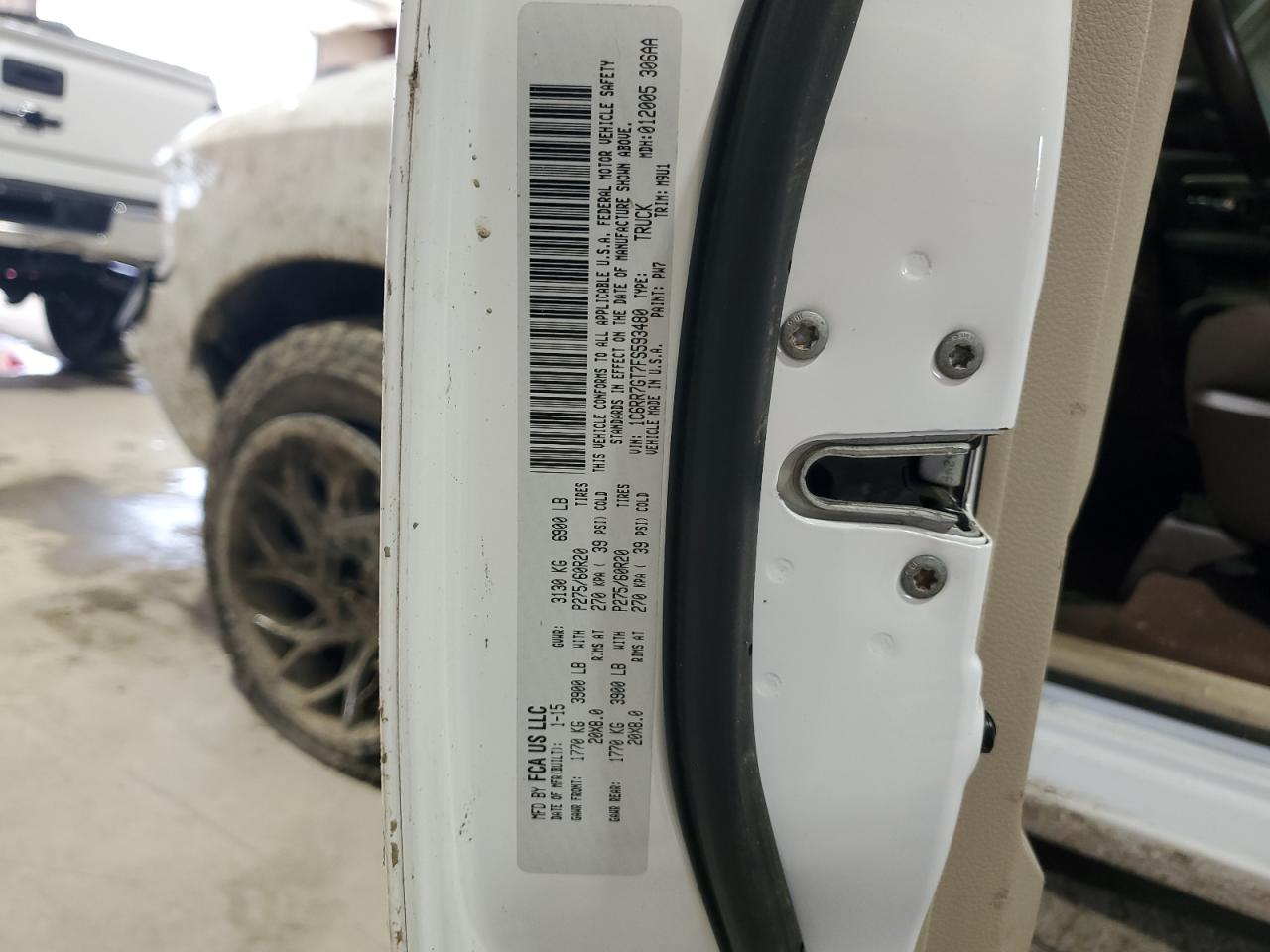 2015 Ram 1500 Slt VIN: 1C6RR7GT7FS593480 Lot: 53191425