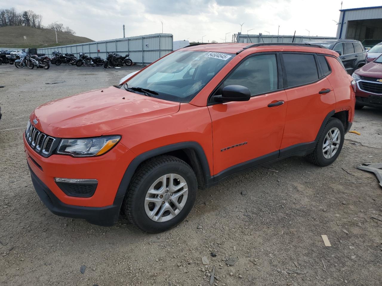 2017 Jeep Compass Sport за продажба в Mcfarland, WI - Hail