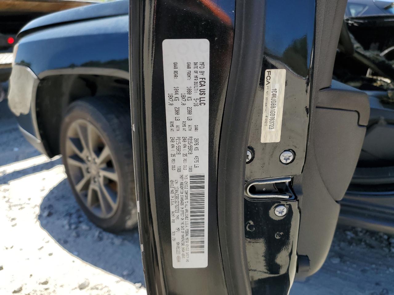 2016 Jeep Compass Sport VIN: 1C4NJDBB1GD763723 Lot: 55028775