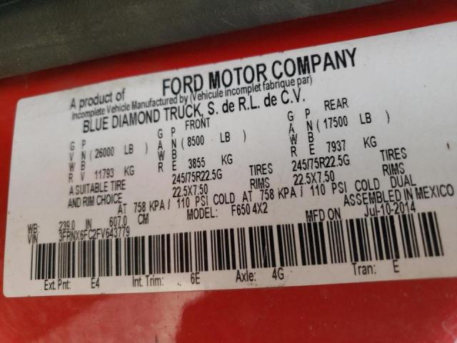 2015 FORD F650 SUPER DUTY  