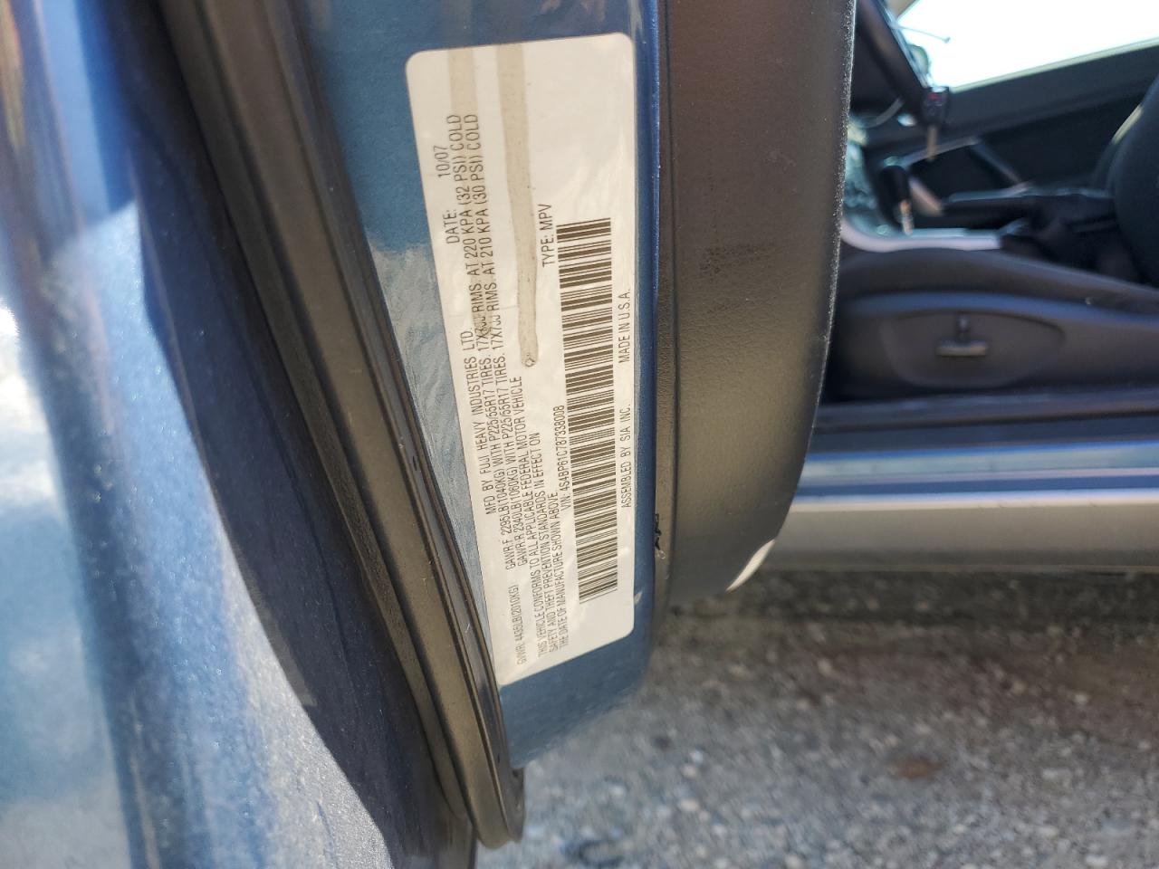 2008 Subaru Outback 2.5I VIN: 4S4BP61C787338008 Lot: 52330025