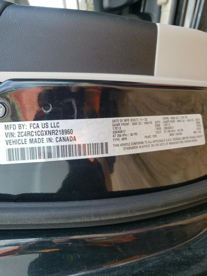 2022 Chrysler Voyager Lx VIN: 2C4RC1CGXNR218960 Lot: 53464755
