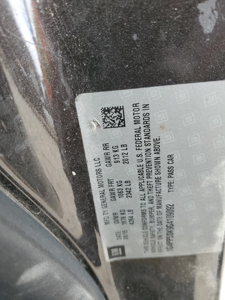 2016 Buick Verano VIN: 1G4PP5SK9G4109092 Lot: 53356945
