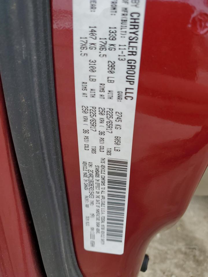2014 Chrysler Town & Country Touring VIN: 2C4RC1BG9ER215453 Lot: 52398545