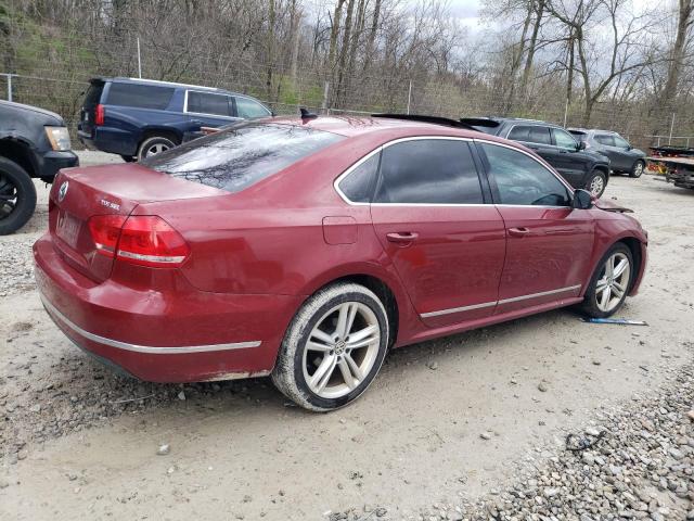  VOLKSWAGEN PASSAT 2015 Czerwony