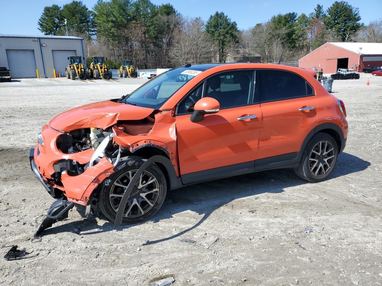 2016 Fiat 500X Trekking Plus na sprzedaż w Mendon, MA - Front End
