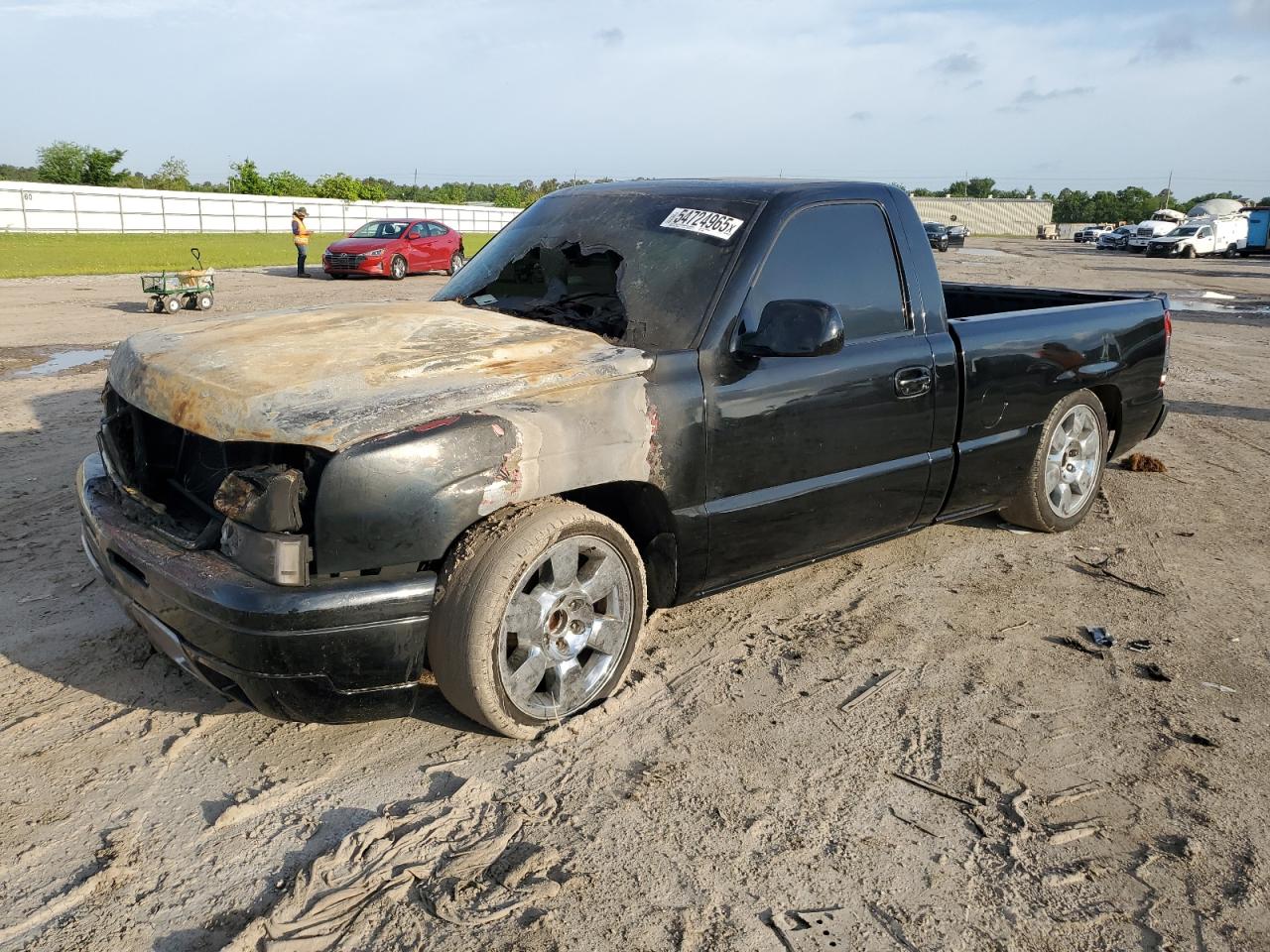 2003 Chevrolet Silverado C1500 იყიდება Houston-ში, TX - Burn - Engine