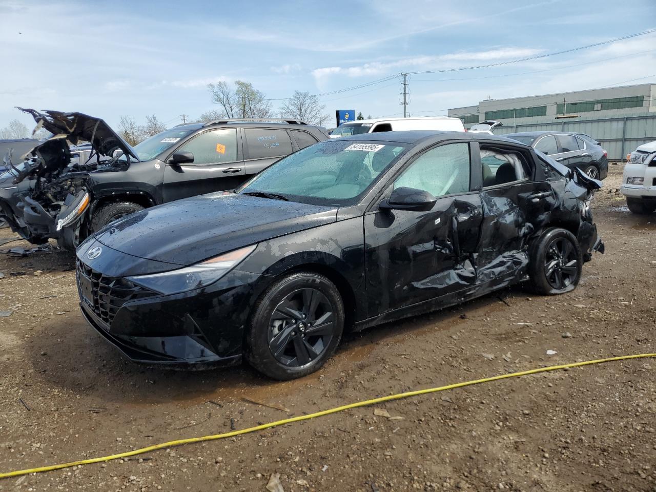 2023 Hyundai Elantra Blue за продажба в Chicago Heights, IL - Side