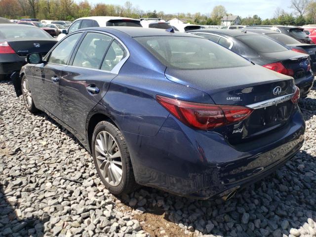  INFINITI Q50 2022 Синій
