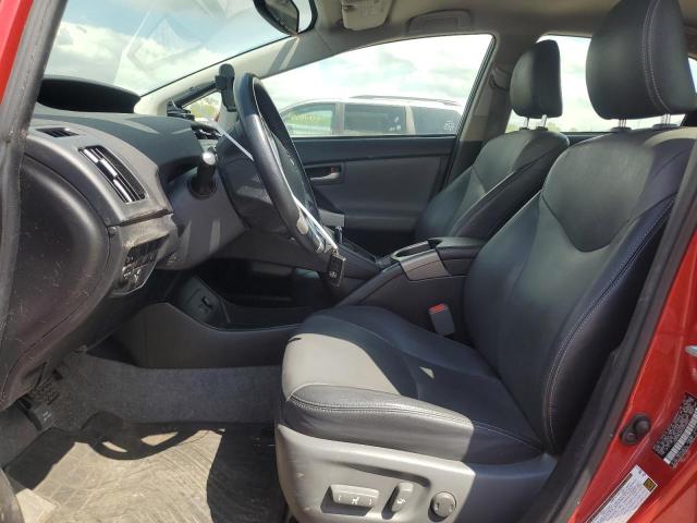  TOYOTA PRIUS 2015 Czerwony
