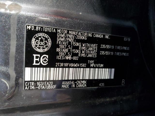2019 TOYOTA RAV4 XLE