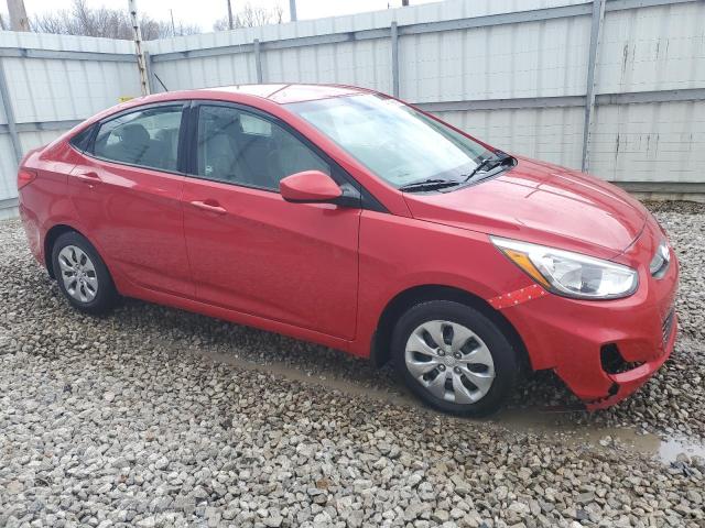 HYUNDAI ACCENT 2017 Czerwony
