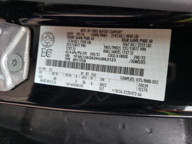 2017 FORD ESCAPE SE