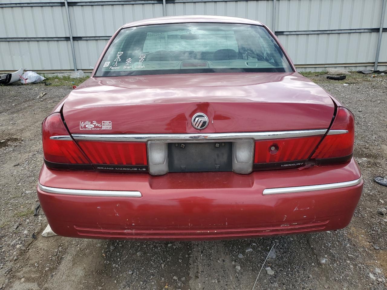 2001 Mercury Grand Marquis Ls VIN: 2MEFM75W81X643475 Lot: 54055235