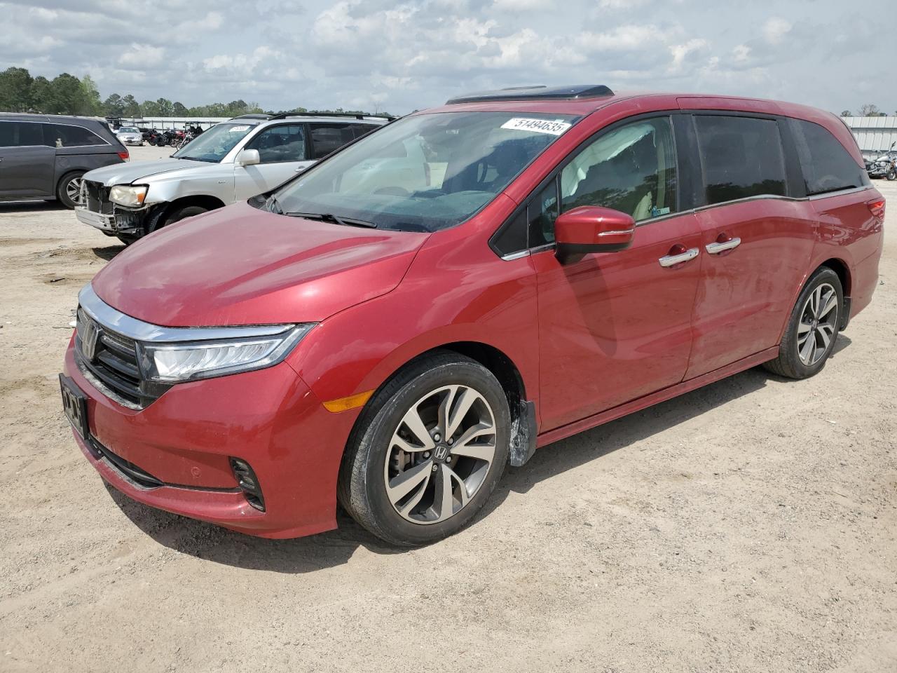 2022 Honda Odyssey Touring en Venta en Harleyville, SC - Side