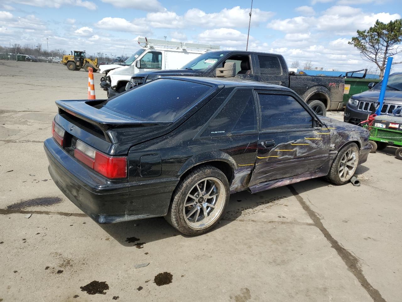 1987 Ford Mustang at MI - Woodhaven, Copart lot 52538985