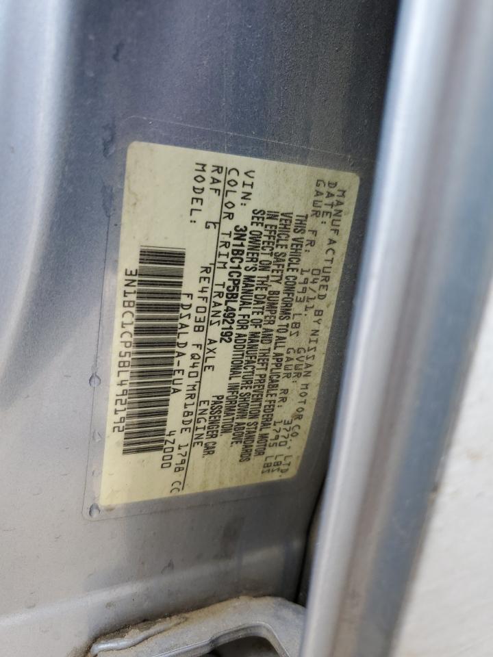 2011 Nissan Versa S VIN: 3N1BC1CP5BL492192 Lot: 54687685