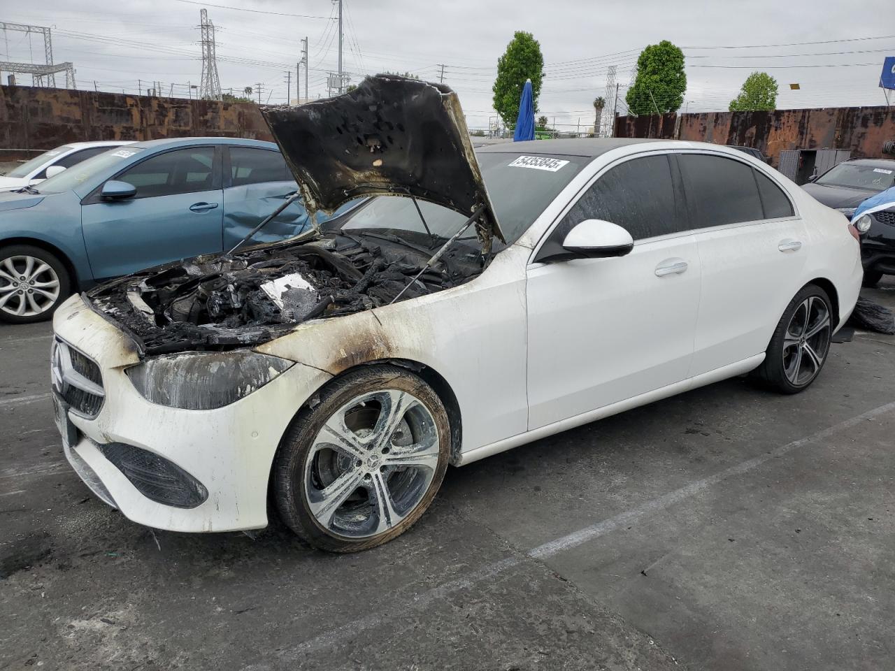 2022 Mercedes-Benz C 300 na sprzedaż w Wilmington, CA - Burn