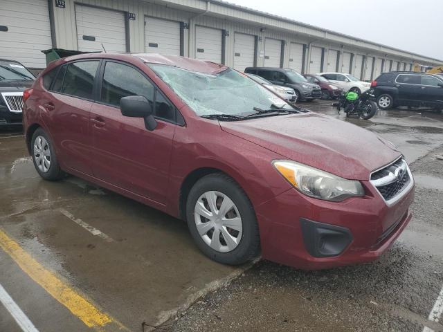 SUBARU IMPREZA 2014 Burgundy