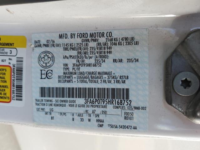 2017 FORD FUSION SE