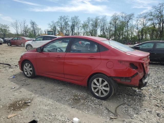  HYUNDAI ACCENT 2012 Czerwony