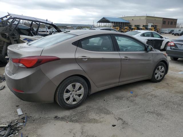 Sedans HYUNDAI ELANTRA 2016 tan