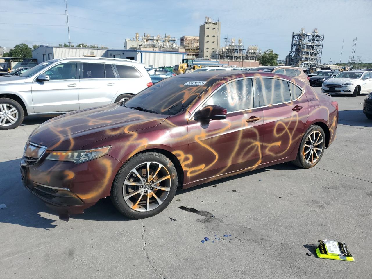 2015 Acura Tlx Tech იყიდება New Orleans-ში, LA - Vandalism