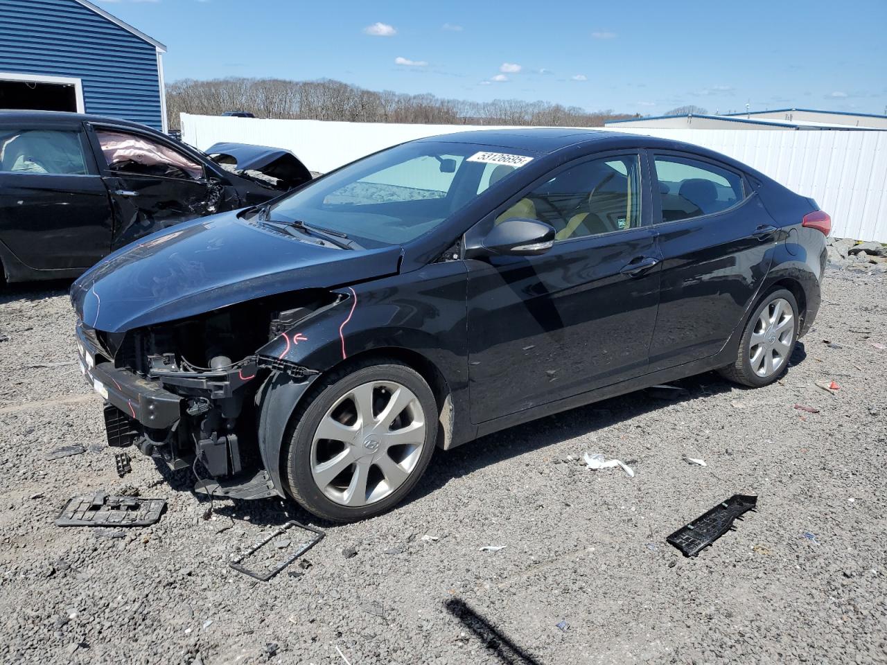 2011 Hyundai Elantra Gls de vânzare în Assonet, MA - Front End