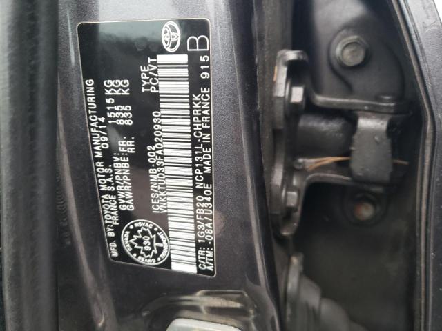 2015 TOYOTA YARIS 