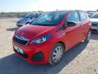 2017 PEUGEOT 108 ACTIVE for sale at Copart CORBY