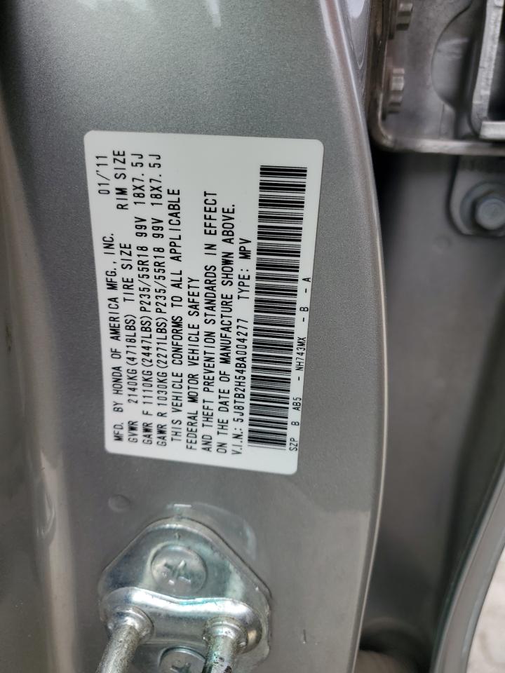 2011 Acura Rdx Technology VIN: 5J8TB2H54BA004277 Lot: 51514755