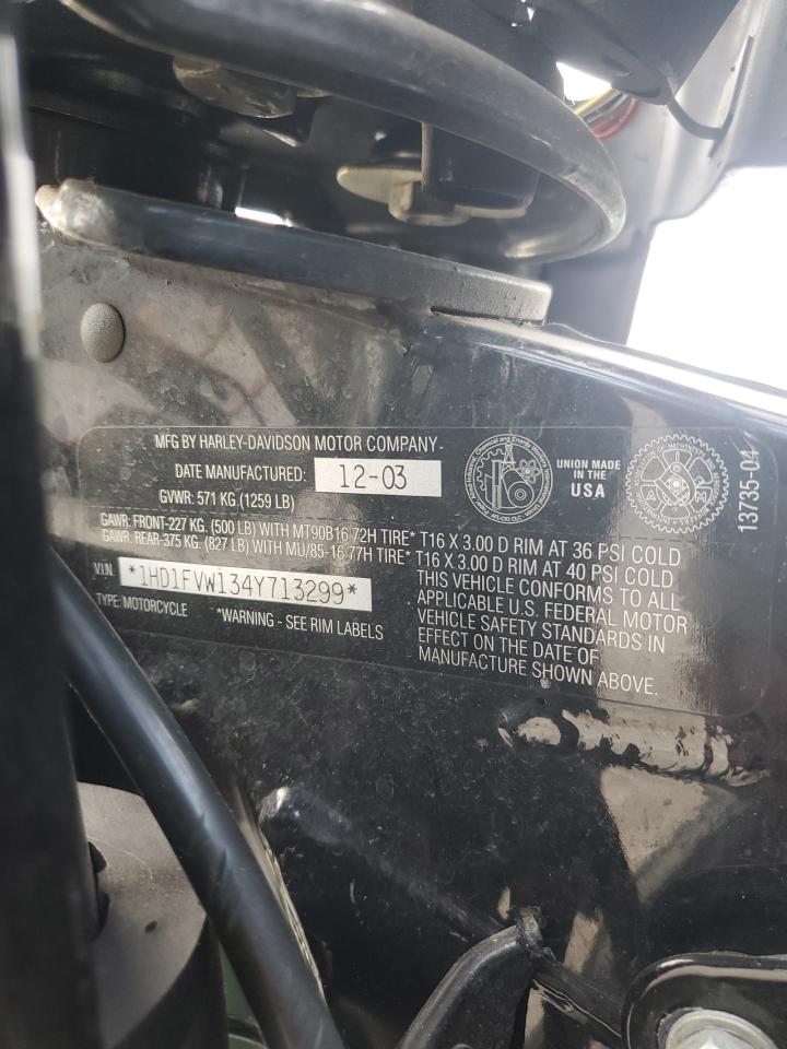 2004 Harley-Davidson Flhti VIN: 1HD1FVW134Y713299 Lot: 55019915